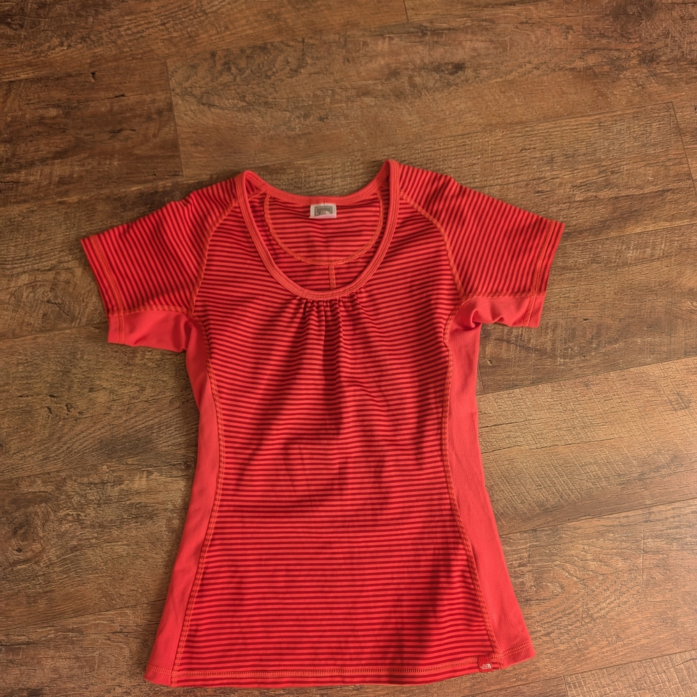 The North Face Orange Fitted Ribbed Shirt